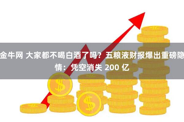 金牛网 大家都不喝白酒了吗？五粮液财报爆出重磅隐情：凭空消失 200 亿